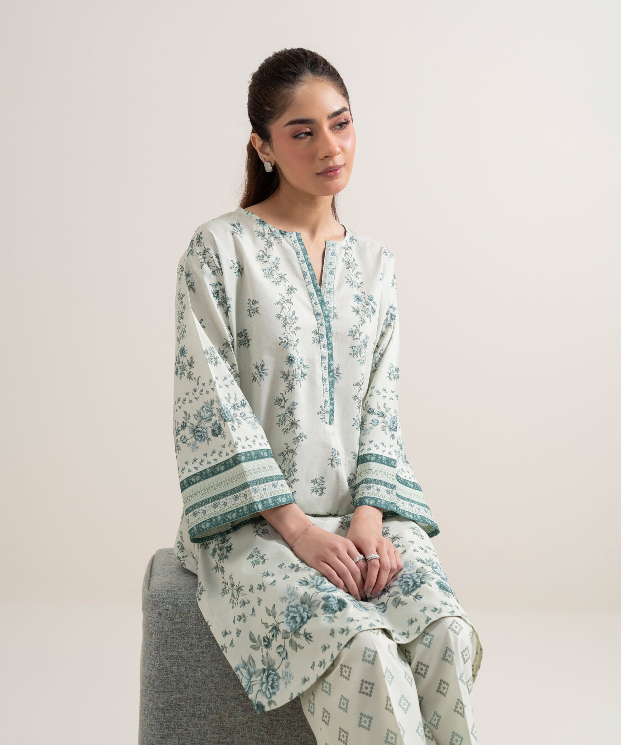 2 Piece - Printed Lawn Suit