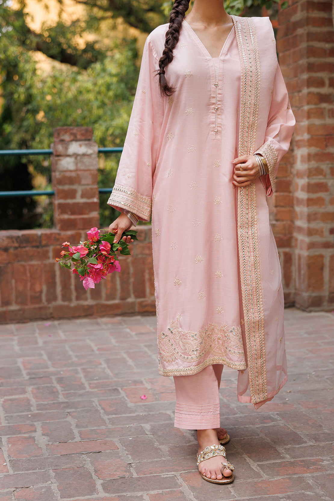 Unstitched Embroidered Raw Silk 3 Piece59062