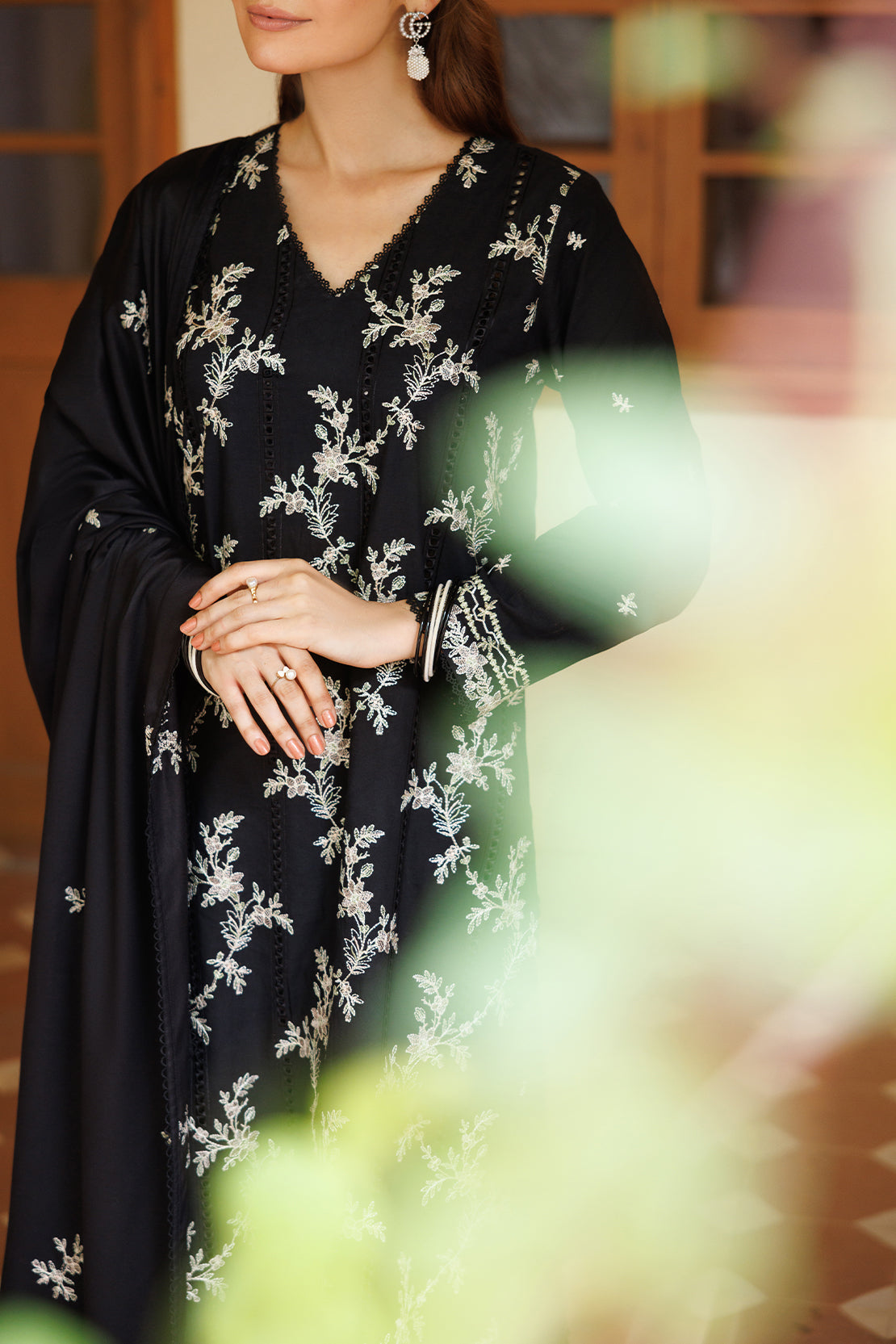 Unstitched Solid Pashmina 3 Piece115966