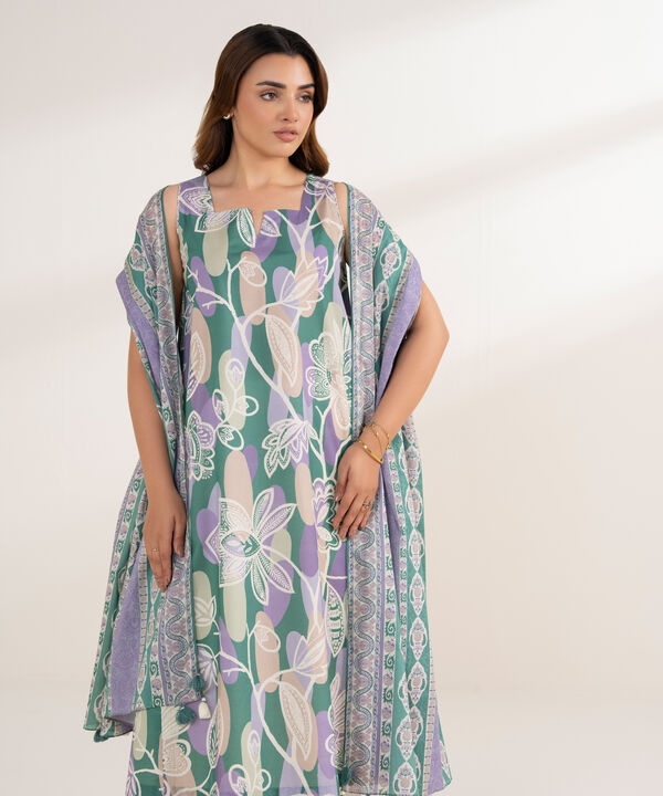 2 Piece - Printed Lawn Suit