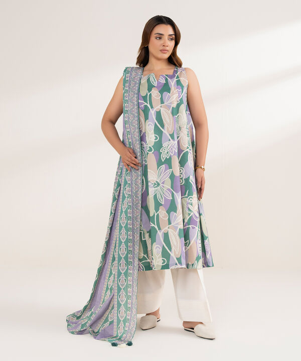 2 Piece - Printed Lawn Suit