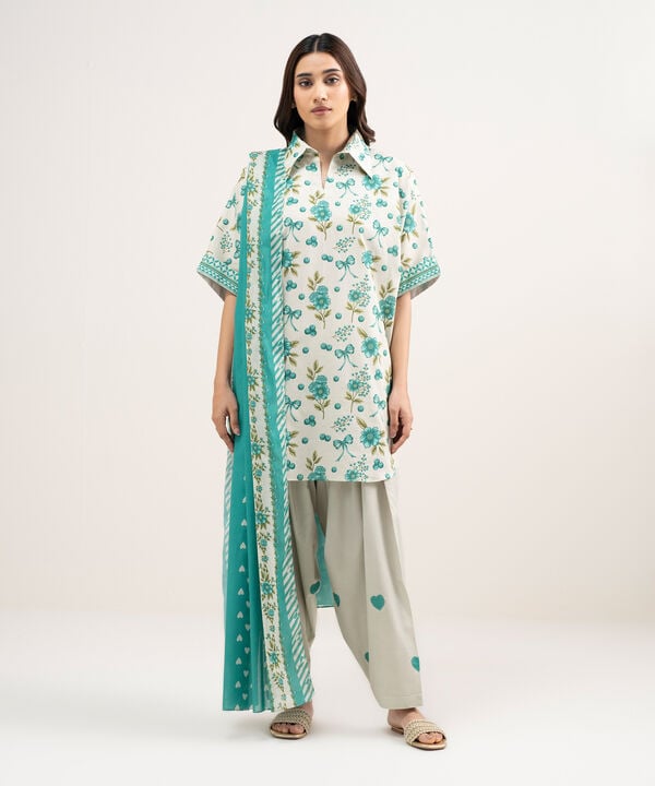 2 Piece - Printed Lawn Suit