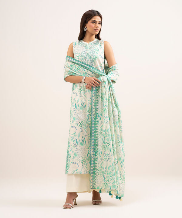 3 Piece - Embroidered Lawn Suit