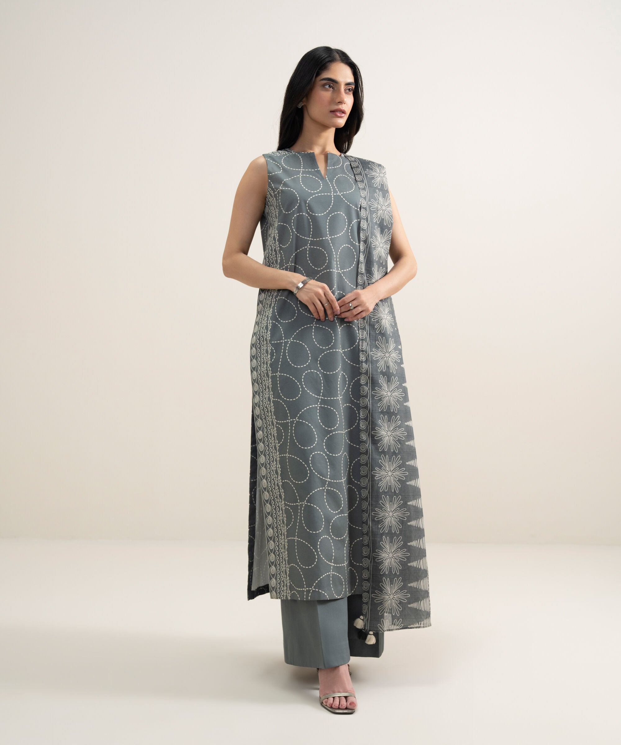2 Piece - Printed Lawn Suit