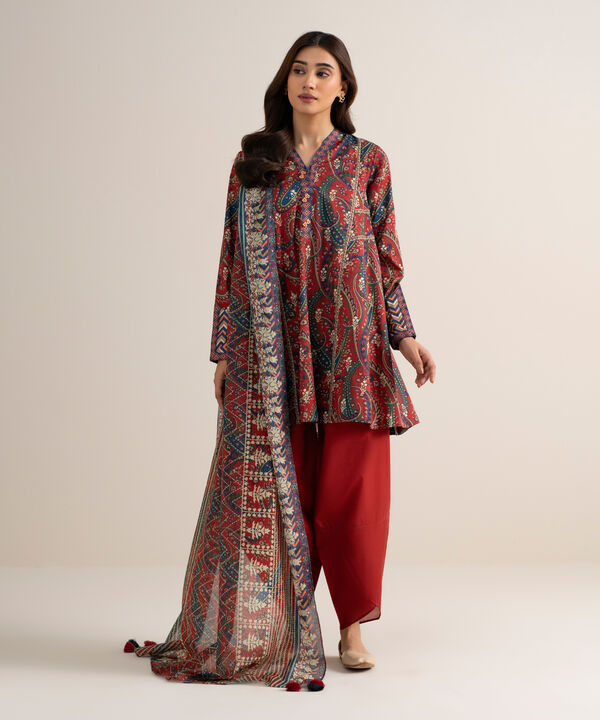 3 Piece - Printed Lawn Suit