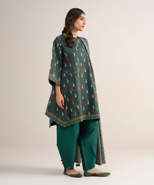3 Piece - Printed Lawn Suit