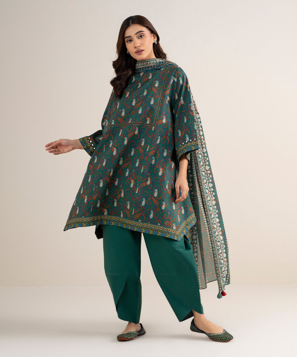 3 Piece - Printed Lawn Suit