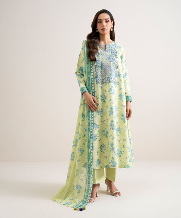 3 Piece - Embroidered Lawn Suit