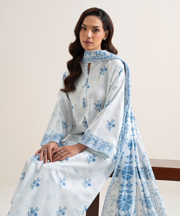 3 Piece - Printed Lawn Suit