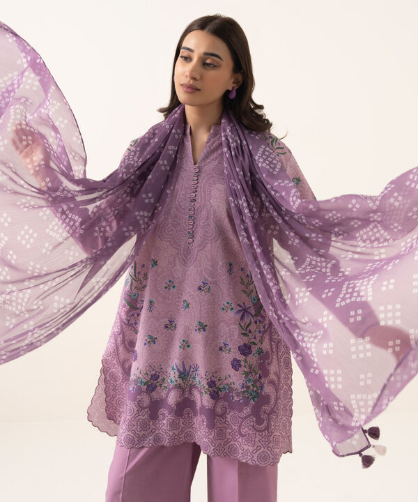 3 Piece - Printed Lawn Suit