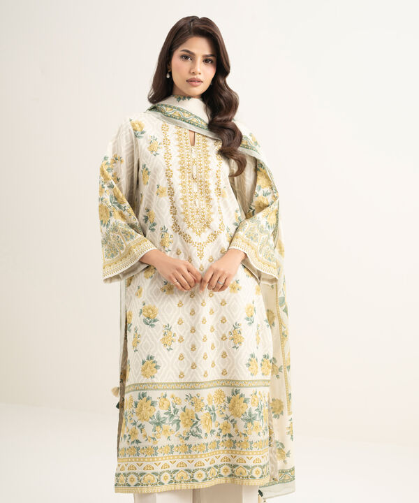 3 Piece - Printed Lawn Suit