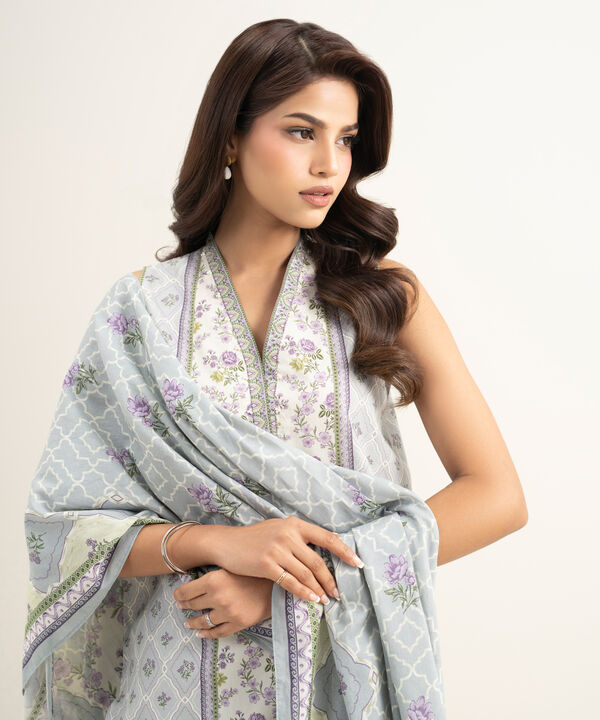 3 Piece - Printed Lawn Suit
