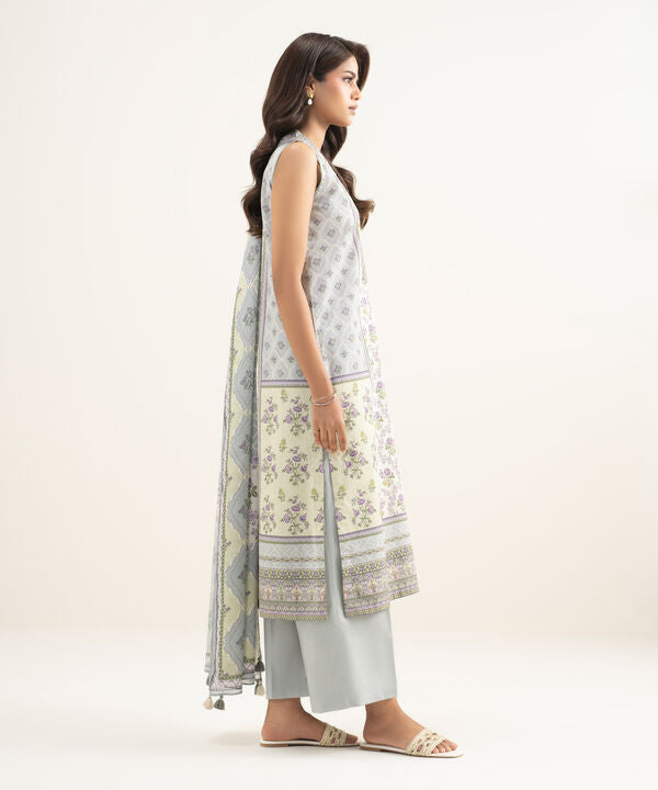 3 Piece - Printed Lawn Suit
