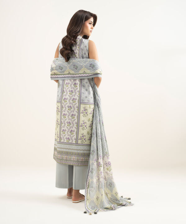 3 Piece - Printed Lawn Suit