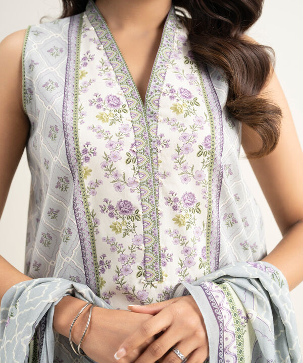 3 Piece - Printed Lawn Suit