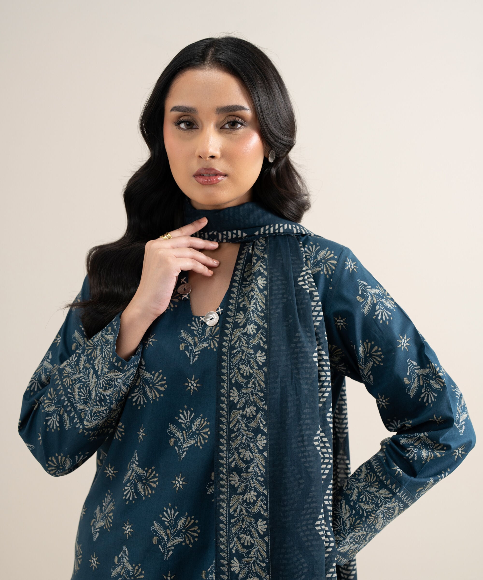 3 Piece - Printed Lawn Suit