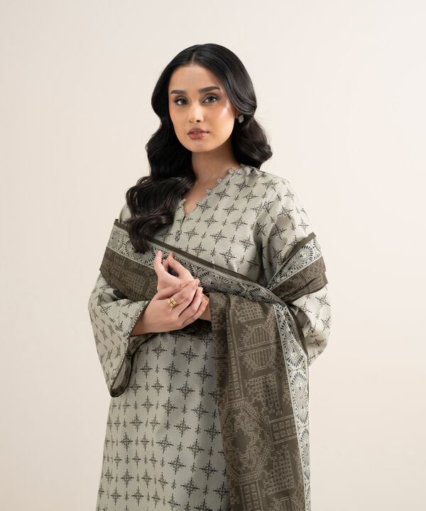 3 Piece - Printed Lawn Suit