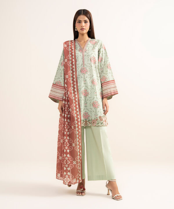 3 Piece - Embroidered Lawn Suit