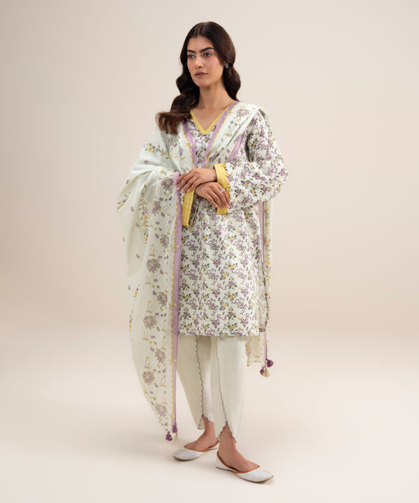 3 Piece - Printed Lawn Suit