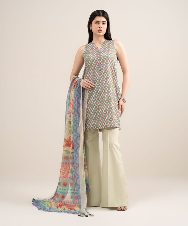 2 Piece - Printed Lawn Suit