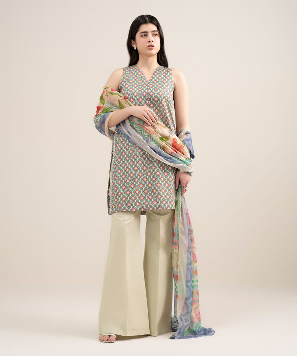 2 Piece - Printed Lawn Suit