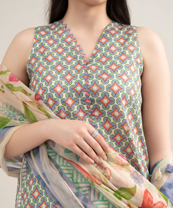2 Piece - Printed Lawn Suit