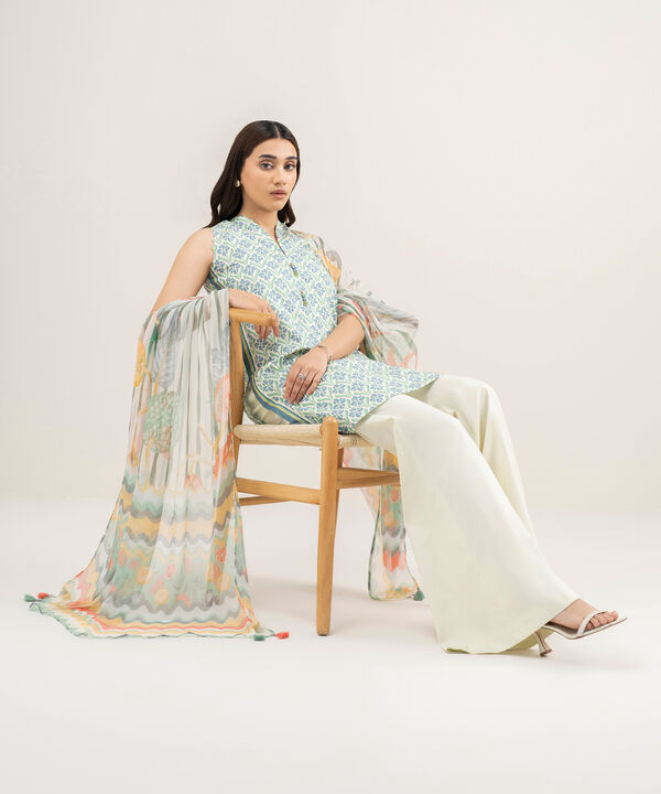 2 Piece - Printed Lawn Suit