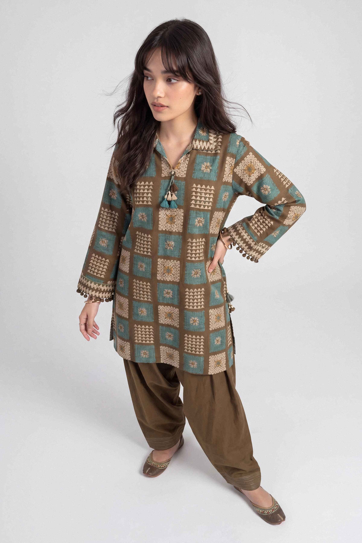 2 Piece - Printed Suit - U2ST-NISHA26WV1-31