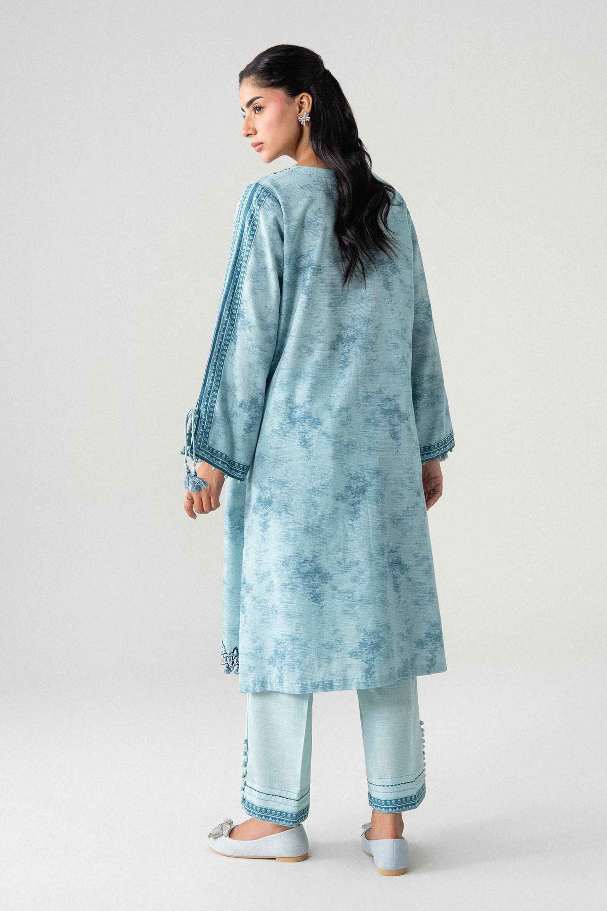 2 Piece - Printed Embroidered Suit - U2STE-NISHA26WV1-1