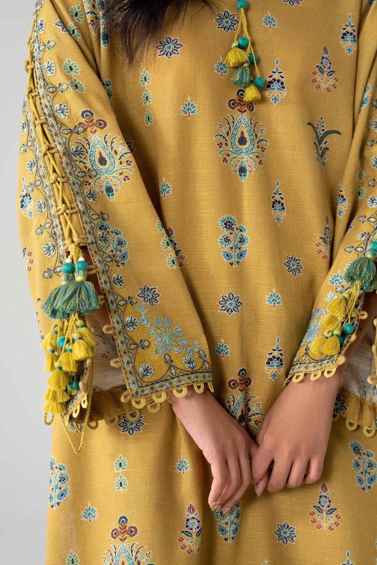 2 Piece - Printed Embroidered Suit - U2STE-NISHA26WV1-10