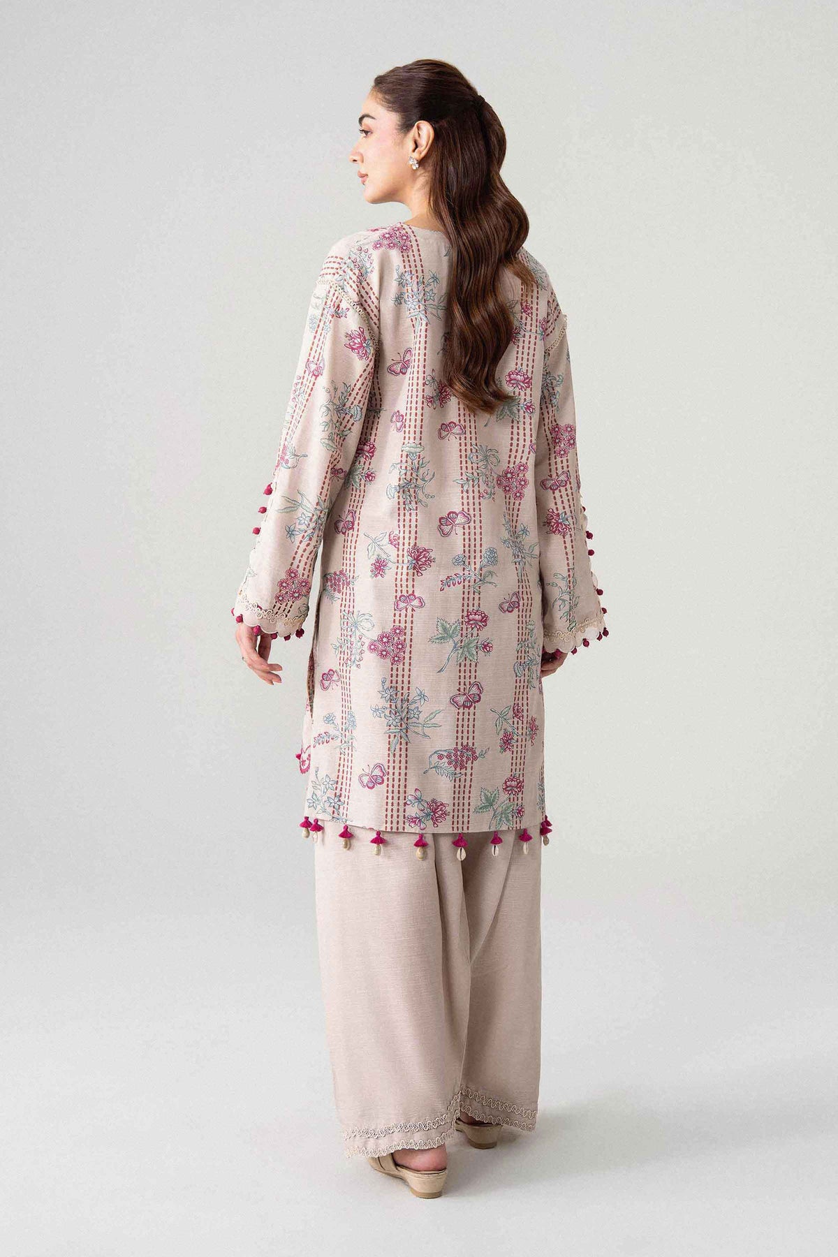 2 Piece - Printed Embroidered Suit - U2STE-NISHA26WV1-21