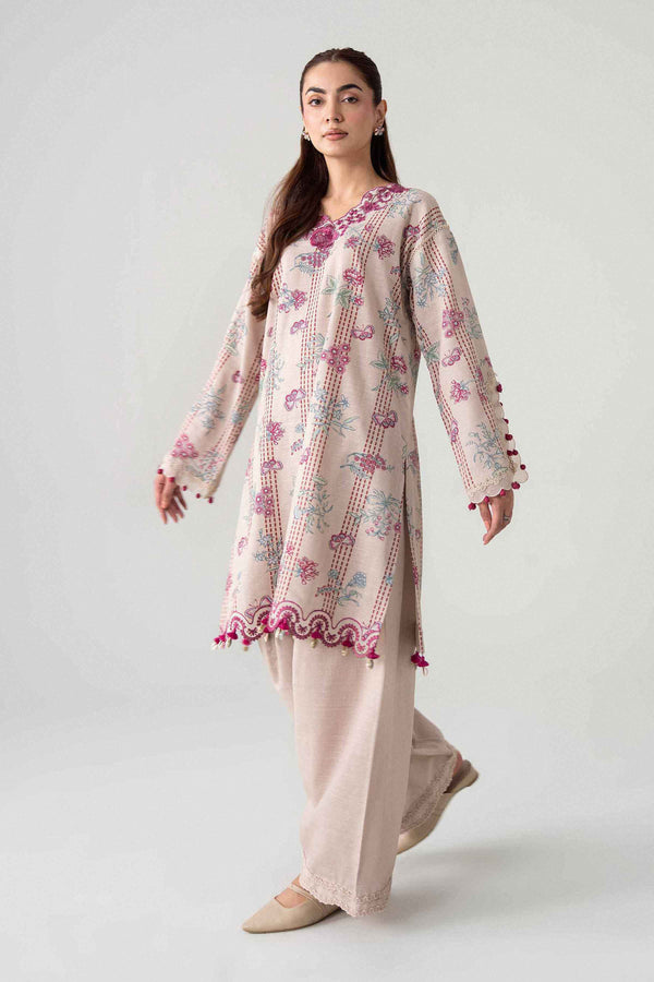 2 Piece - Printed Embroidered Suit - U2STE-NISHA26WV1-21