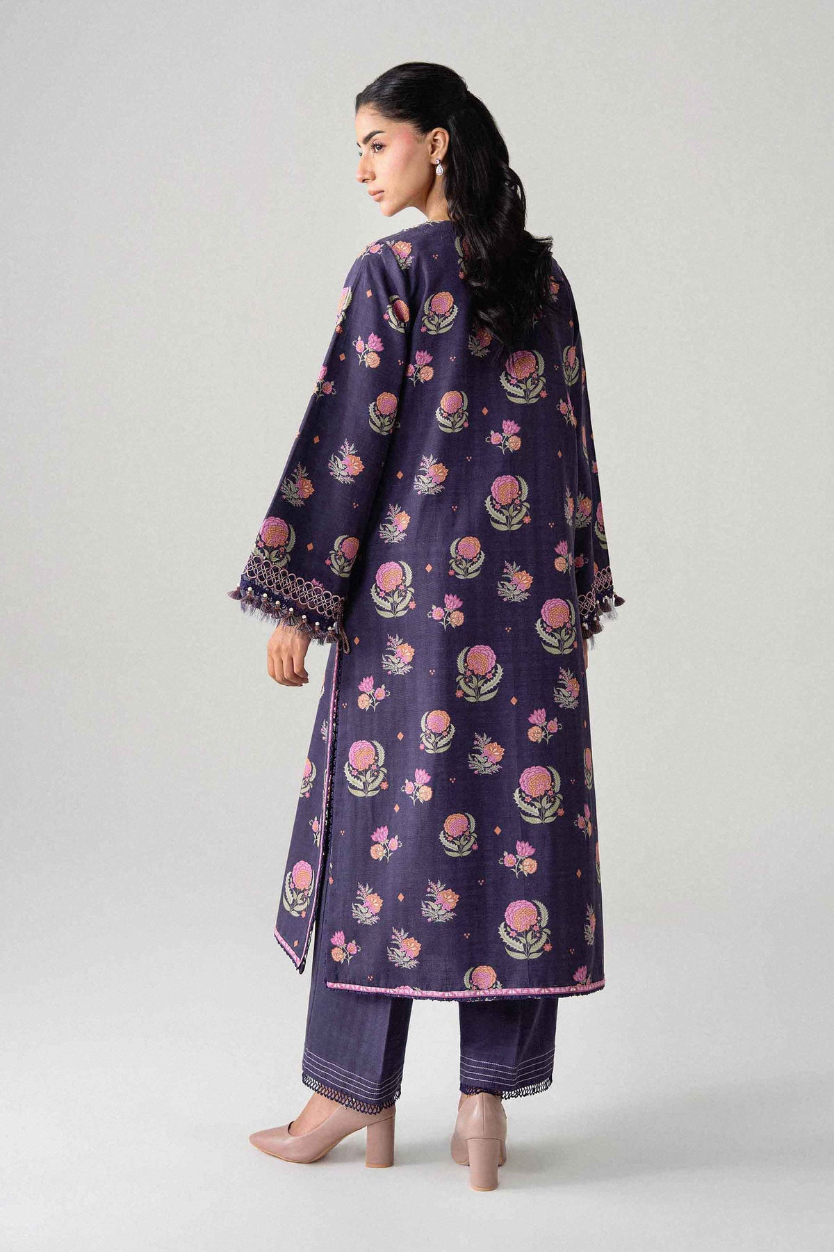 2 Piece - Printed Embroidered Suit - U2STE-NISHA26WV1-22