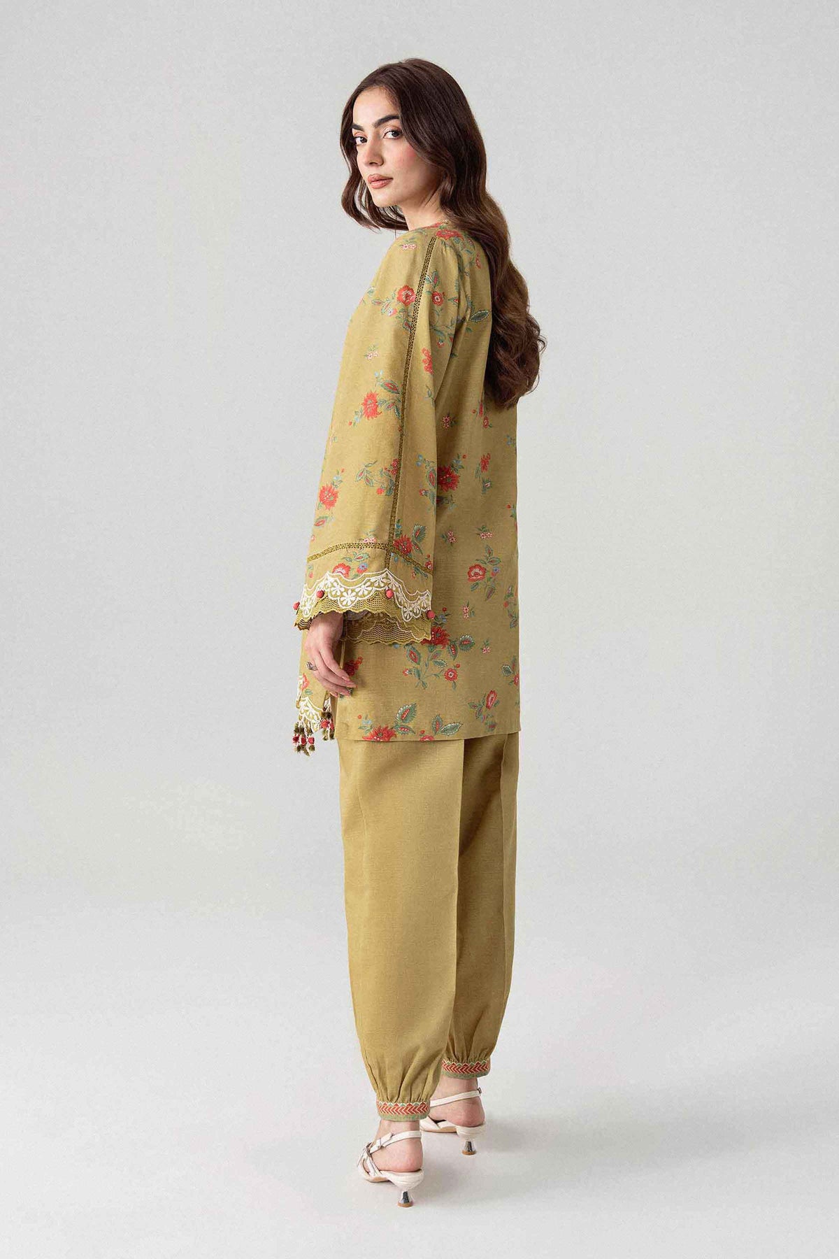 2 Piece - Printed Embroidered Suit - U2STE-NISHA26WV1-23
