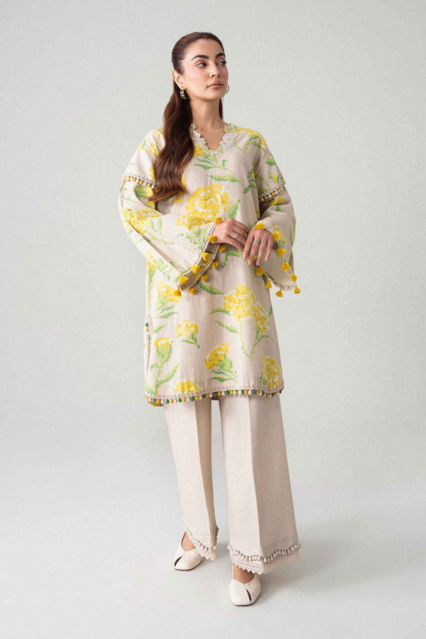 2 Piece - Printed Embroidered Suit - U2STE-NISHA26WV1-27