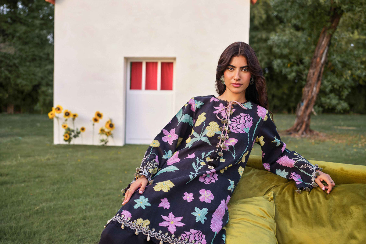 2 Piece - Printed Embroidered Suit - U2STE-NISHA26WV1-28