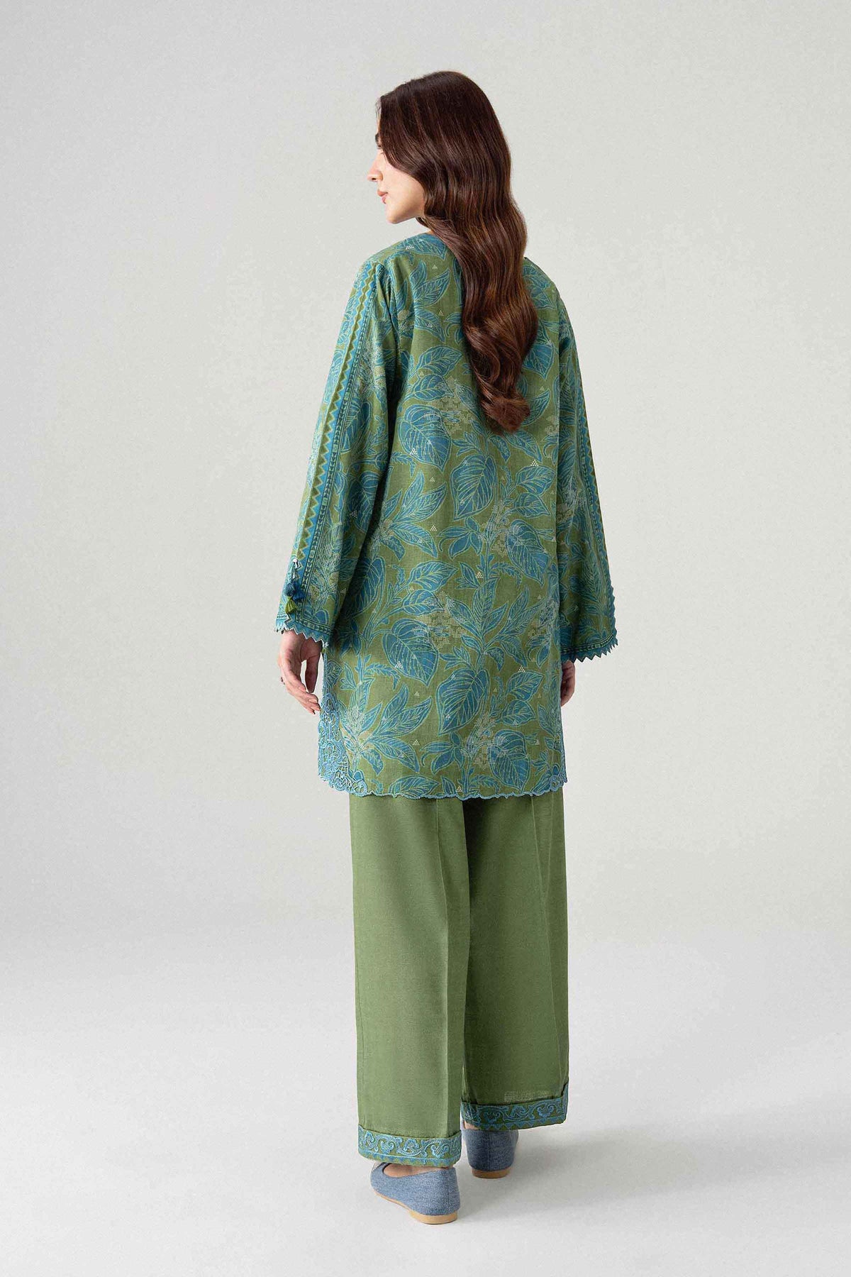 2 Piece - Printed Embroidered Suit - U2STE-NISHA26WV1-5