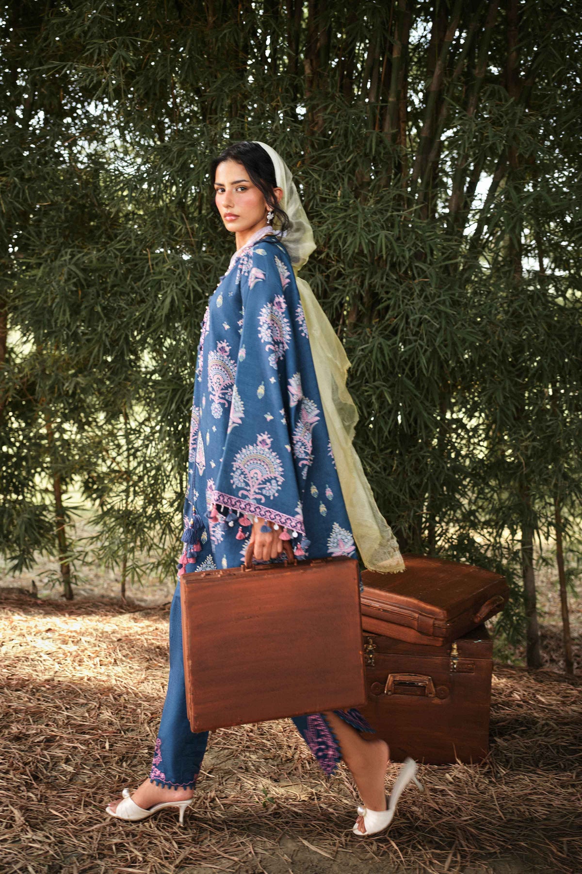 2 Piece - Printed Embroidered Suit - U2STE-NISHA26WV1-6