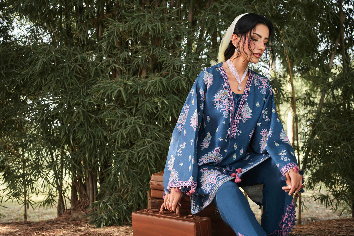 2 Piece - Printed Embroidered Suit - U2STE-NISHA26WV1-6