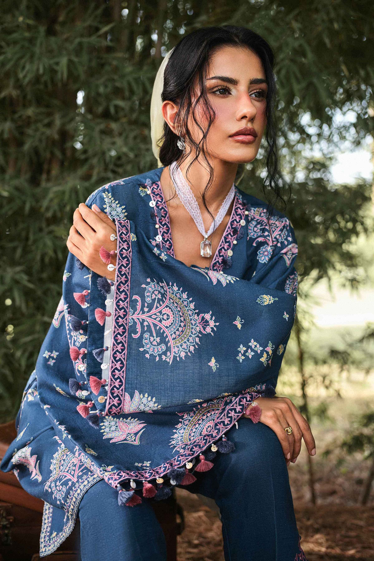 2 Piece - Printed Embroidered Suit - U2STE-NISHA26WV1-6