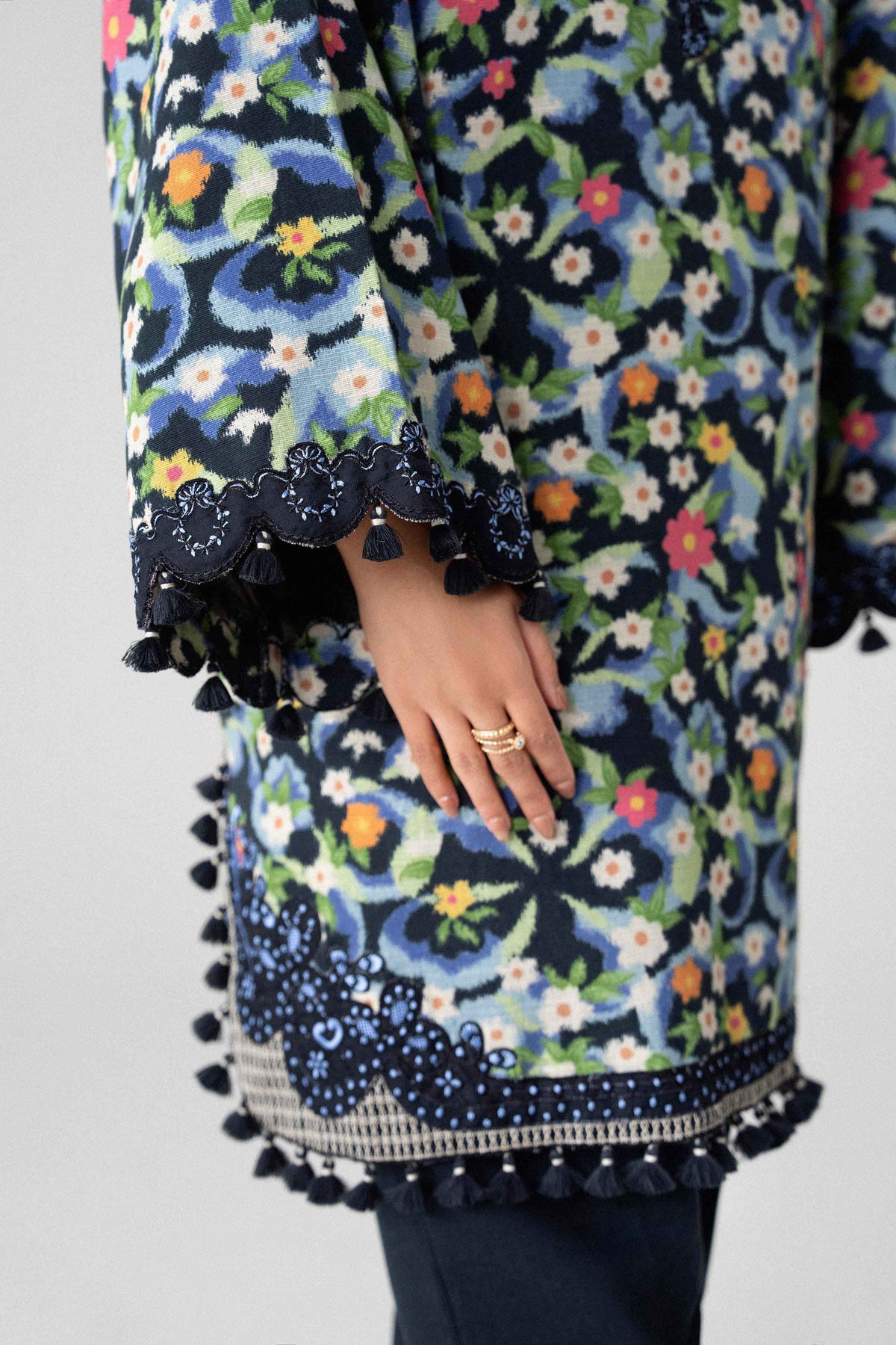 2 Piece - Printed Embroidered Suit - U2STE-NISHA26WV1-61