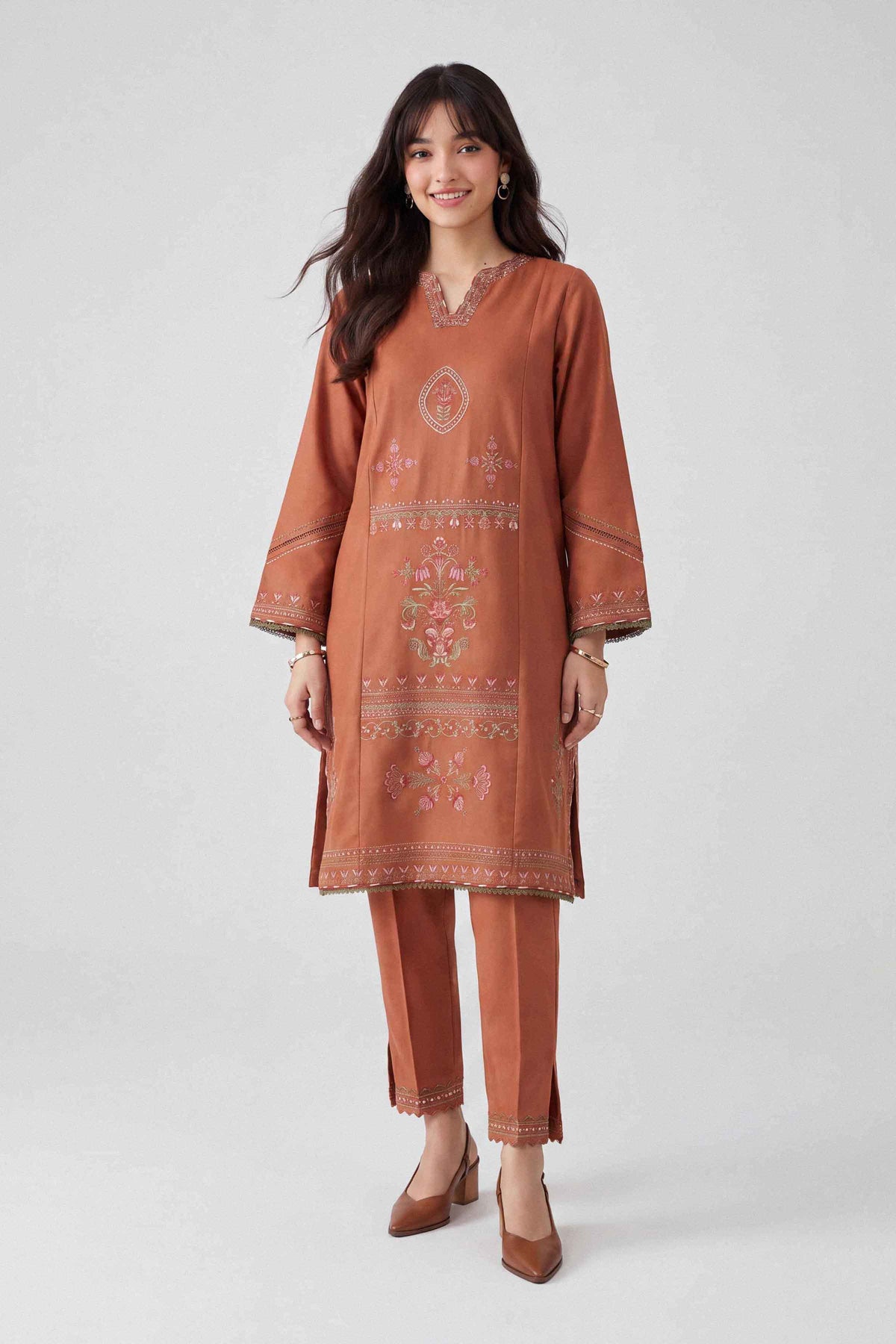2 Piece - Embroidered Suit - U2STE-NISHA26WV1-65