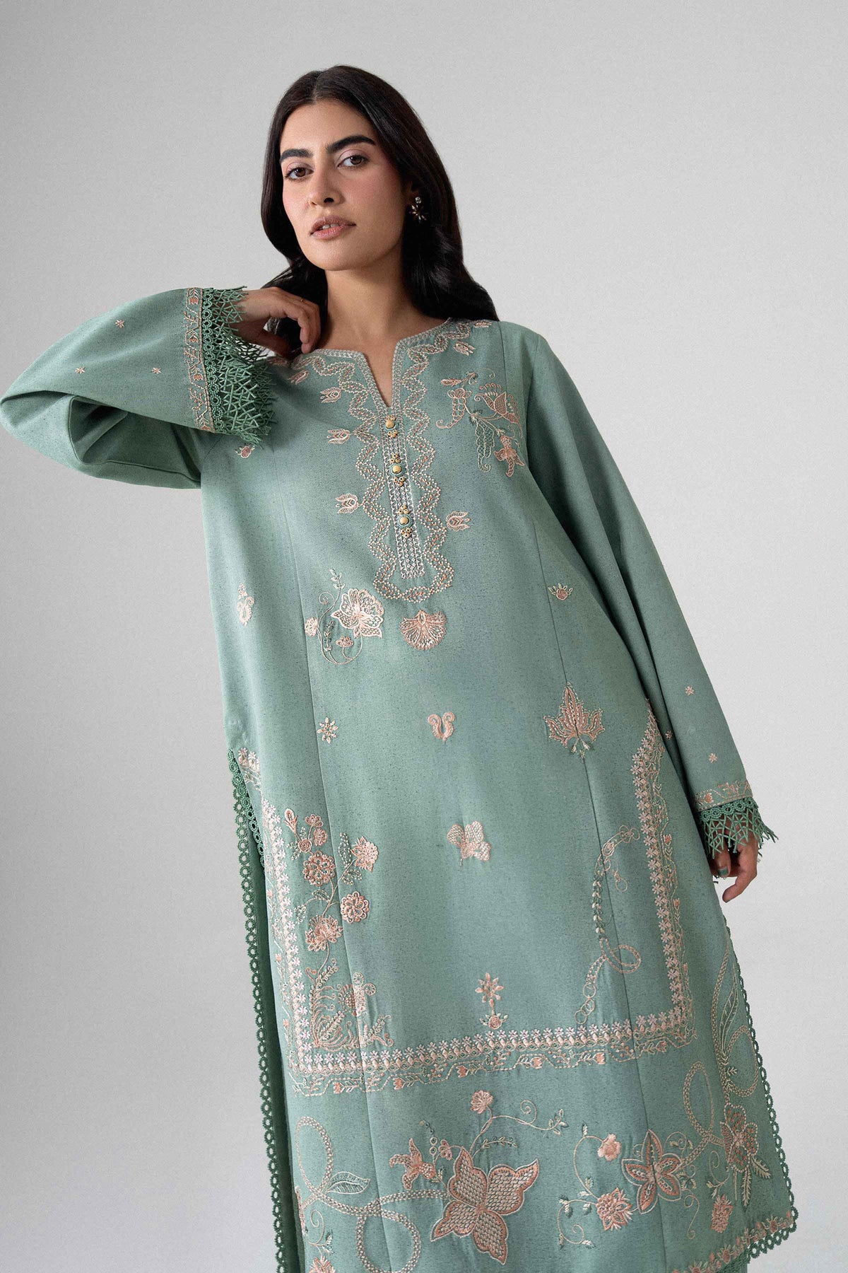 2 Piece - Embroidered Suit - U2STE-NISHA26WV1-69