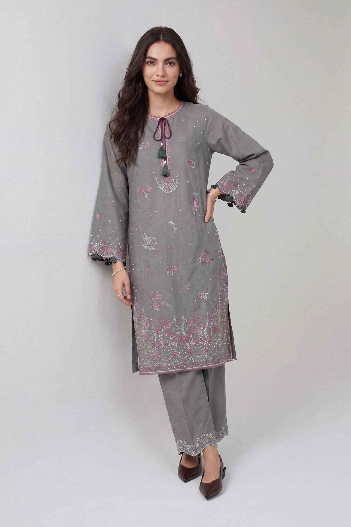 2 Piece - Embroidered Suit - U2STE-NISHA26WV1-71