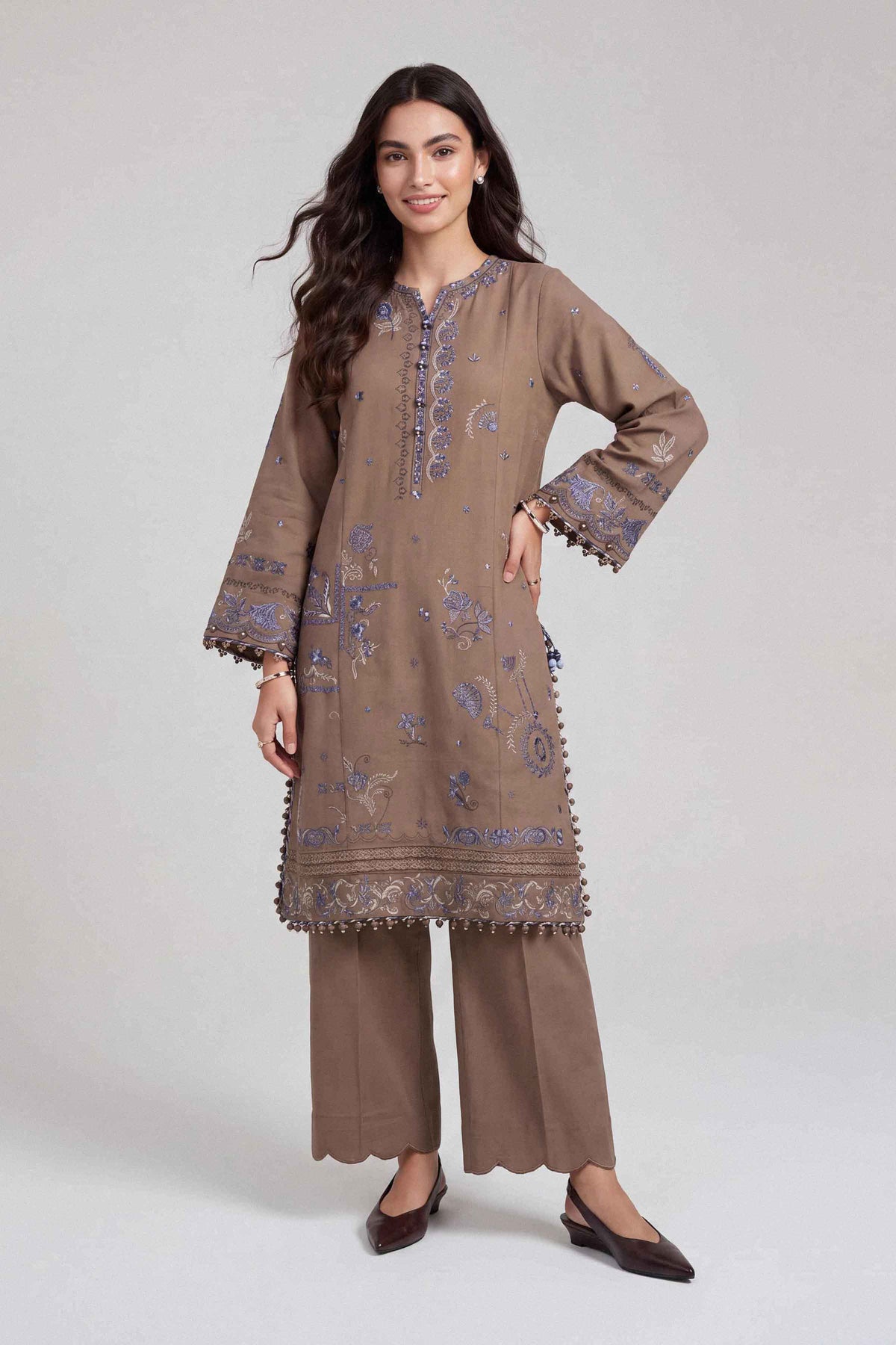 2 Piece - Embroidered Suit - U2STE-NISHA26WV1-74