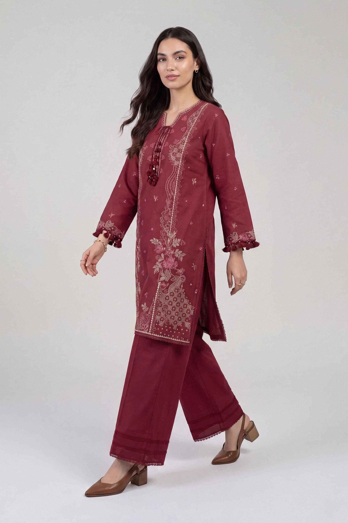 2 Piece - Embroidered Suit - U2STE-NISHA26WV1-76