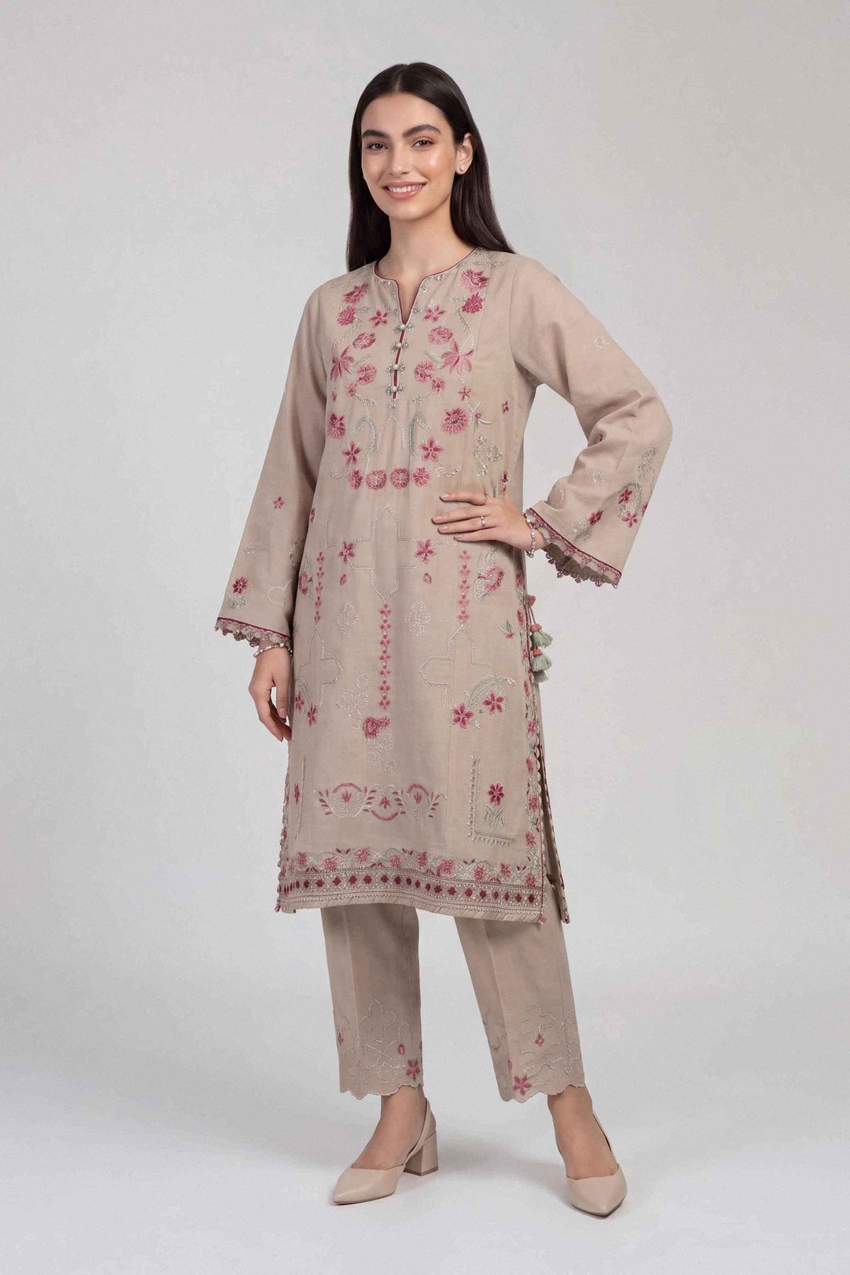 2 Piece - Embroidered Suit - U2STE-NISHA26WV1-77