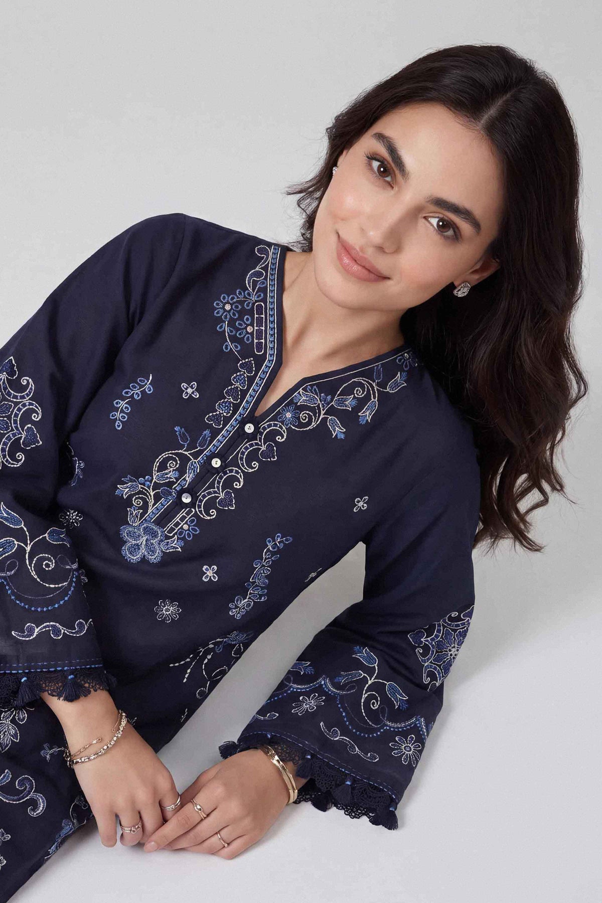 2 Piece - Embroidered Suit - U2STE-NISHA26WV1-79
