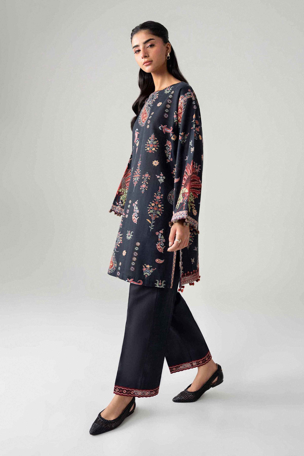 2 Piece - Printed Embroidered Suit - U2STE-NISHA26WV1-8