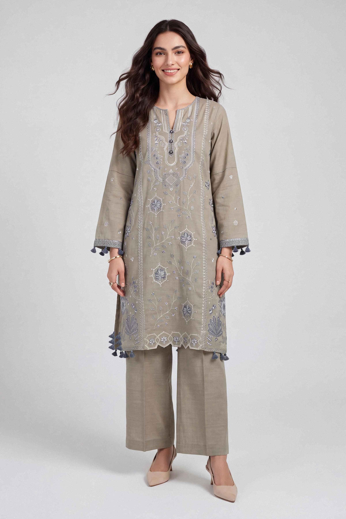 2 Piece - Embroidered Suit - U2STE-NISHA26WV1-80
